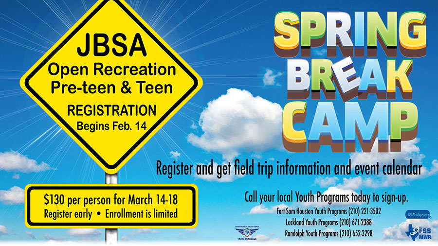 Spring Break Camp Registration (Pre-teen & Teen) Joint Base San ... photo